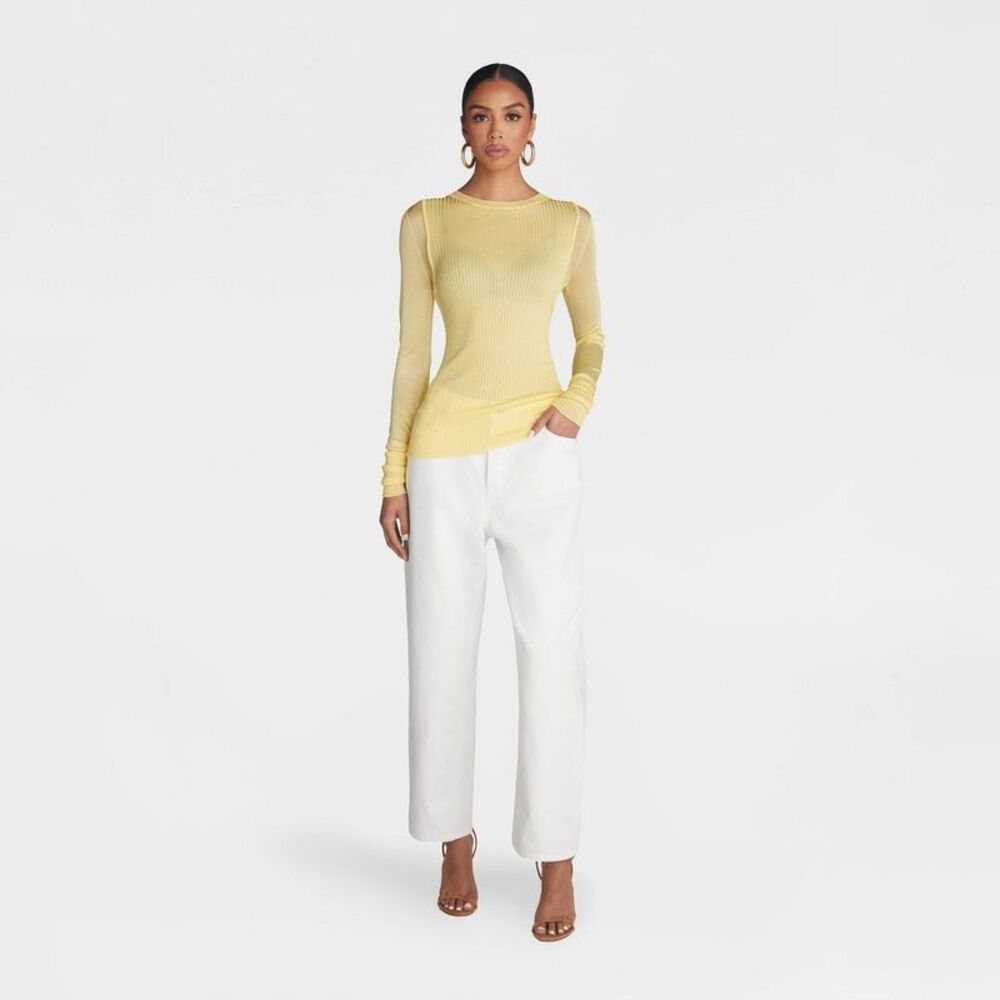 KBB by Kahlana -  Women's Long Sleeve 'The Layered Sh Yellow - Picture 3 of 3